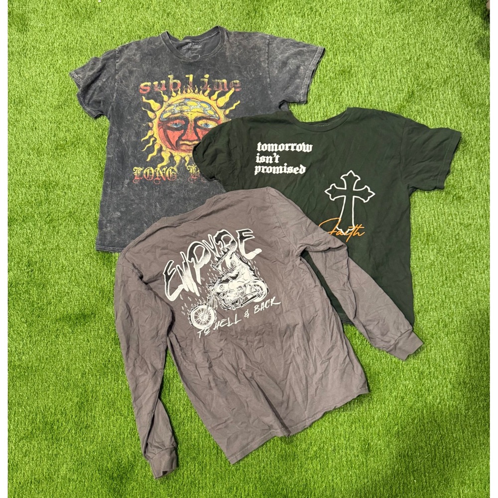 Sublime Popular Poison Explore Graphic Tee Bundle Mens Large Long Sleeve T-Shirt
